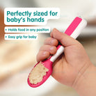Boo & Bub Baby's First First Dipping Spoons  Baby Pre-Spoon Set 2 Stag6M+ Baby First Spoon BPA FREE Safe PP Material - Boo & Bub