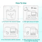 Boo&Bub Baby Food Processor 4 in 1 Baby Food Blender Makanan Baby Blender Baby Food Processor Steamer Mixer Grinder - Boo & Bub