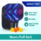 Boo & Bub Kids Pickleball Paddle Glass Fiber Racket for Kids Kid Beginners & Pros - Boo & Bub