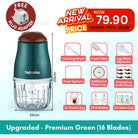 Boo & Bub Mini Blender Baby Food Grinder Processor One-button Start Stir Food Quickly Chopper - Boo & Bub
