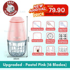 Boo & Bub Mini Blender Baby Food Grinder Processor One-button Start Stir Food Quickly Chopper - Boo & Bub
