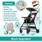 Boo&Bub Magic Stroller Foldable Lightweight Pocket ravel Stroller Adjust Height baby stroller Travel Friendly - Boo & Bub