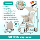 Boo&Bub Magic Stroller Foldable Lightweight Pocket ravel Stroller Adjust Height baby stroller Travel Friendly - Boo & Bub