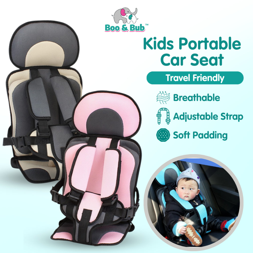 Boo&Bub Kids Portable Car Seat Car Safety Seat For Child Baby Portable Carrier Seat Portable Baby Car Seat - Boo & Bub