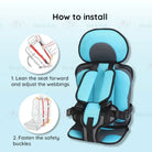 Boo&Bub Kids Portable Car Seat Car Safety Seat For Child Baby Portable Carrier Seat Portable Baby Car Seat - Boo & Bub