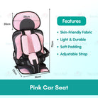 Boo&Bub Kids Portable Car Seat Car Safety Seat For Child Baby Portable Carrier Seat Portable Baby Car Seat - Boo & Bub