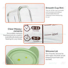 🐘Boo&Bub🐘 Airtight borosilicate glass food container Glass Container Bekas makanan kaca kedap udara 170ml - Boo & Bub