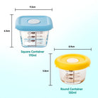 🐘Boo&Bub🐘 Airtight borosilicate glass food container Glass Container Bekas makanan kaca kedap udara 170ml - Boo & Bub