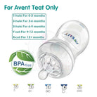 Boo & Bub Nursing Bottle Teat Wide Neck Anti-Colic Avent Teat  Peristaltic Teat Standard Thin Natural  Teat - Boo & Bub