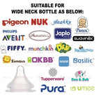 Boo & Bub Nursing Bottle Teat Wide Neck Anti-Colic Avent Teat  Peristaltic Teat Standard Thin Natural  Teat - Boo & Bub