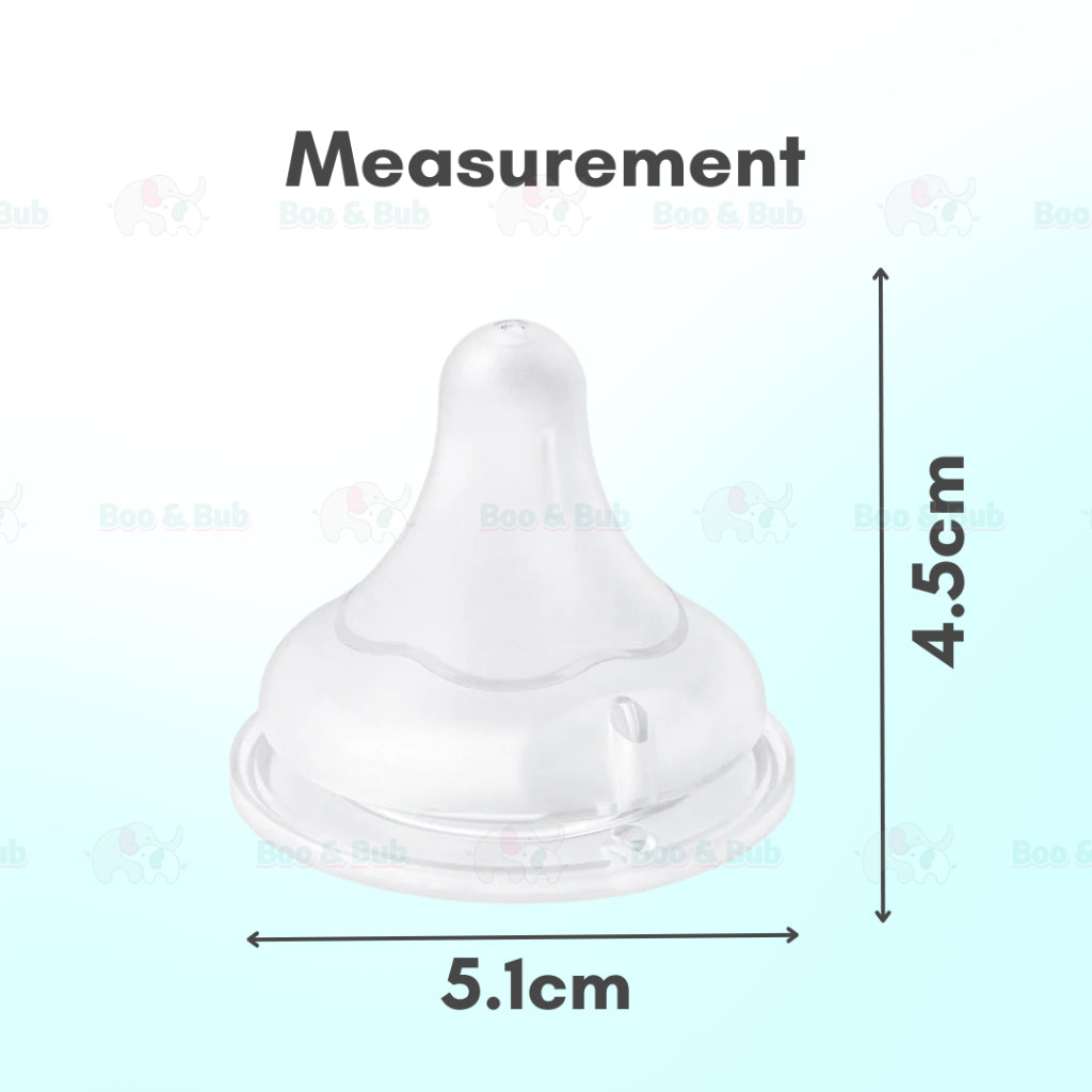 Boo & Bub Nursing Bottle Teat Wide Neck Anti-Colic Avent Teat  Peristaltic Teat Standard Thin Natural  Teat - Boo & Bub
