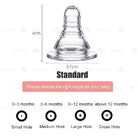 Boo & Bub Nursing Bottle Teat Wide Neck Anti-Colic Avent Teat  Peristaltic Teat Standard Thin Natural  Teat - Boo & Bub
