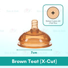 Boo & Bub Silicone Teat and Flexible 3660 Degree Straw BPA FREE Anti Colic Safe Silicone - Boo & Bub