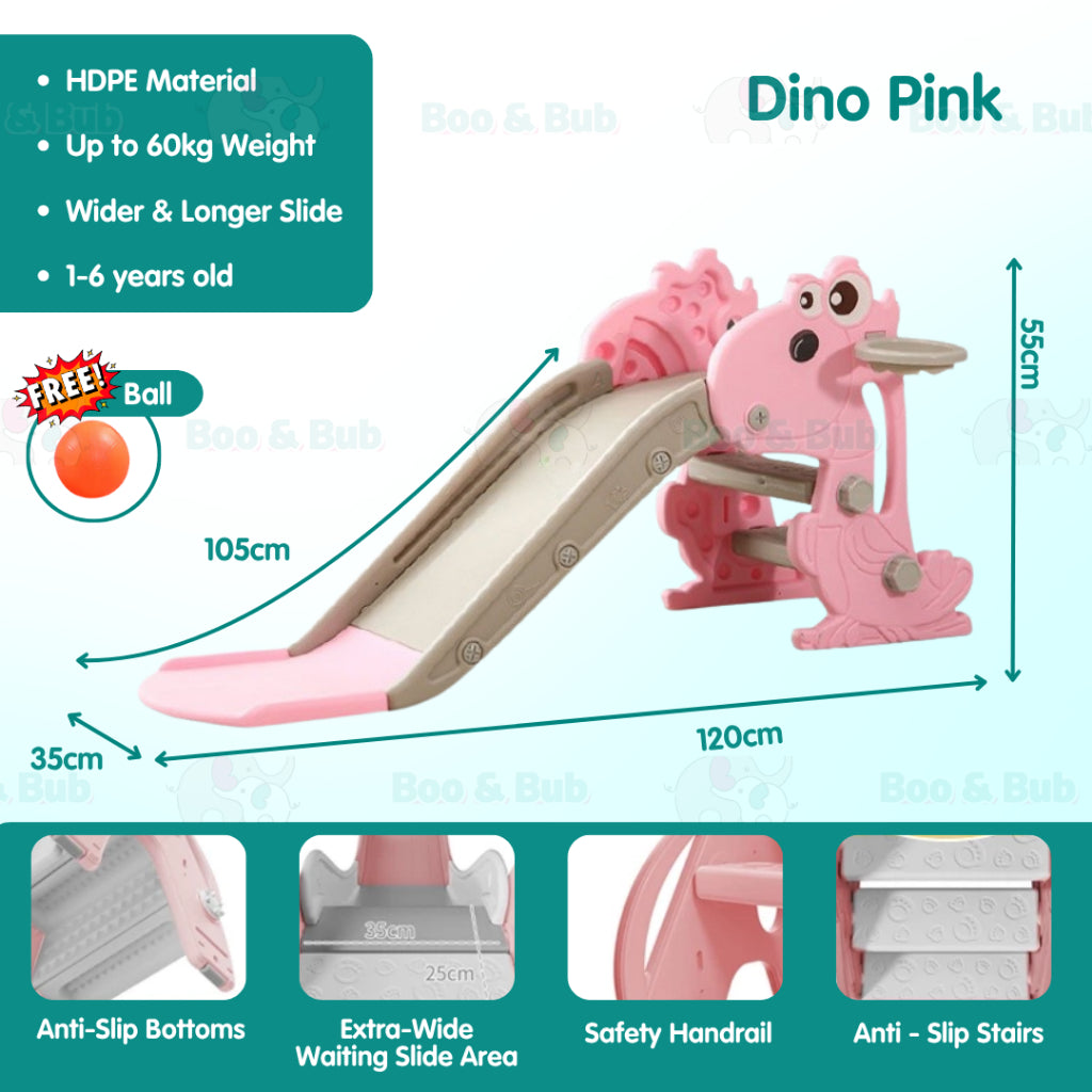 Boo & Bub Children Playground Foldable gelongsor kanak kanak slide for kids playground kid  1-6years old Easy Installati - Boo & Bub
