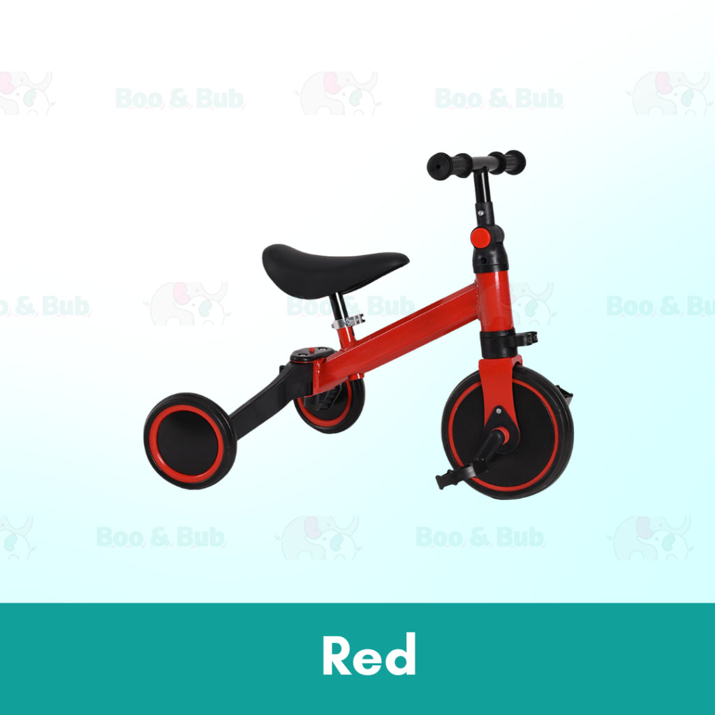 Boo&Bub NEW 2 IN 1 Balance Bike Multifunction Tricycle (3 Wheels) Children Scooter 二合一多功能三轮平衡车 - Boo & Bub