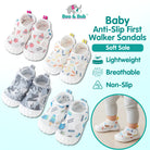 Boo&Bub Baby Sandals Anti-Slip First Walker Sandals Anti-Gelincir Baby Shoes Baby First Walking Shoes 婴儿防滑学步凉鞋 - Boo & Bub