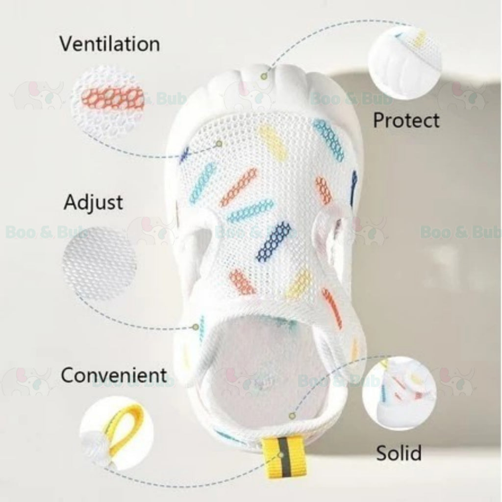 Boo&Bub Baby Sandals Anti-Slip First Walker Sandals Anti-Gelincir Baby Shoes Baby First Walking Shoes 婴儿防滑学步凉鞋 - Boo & Bub