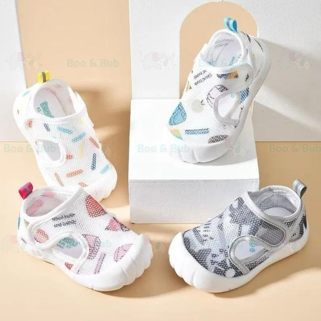 Boo&Bub Baby Sandals Anti-Slip First Walker Sandals Anti-Gelincir Baby Shoes Baby First Walking Shoes 婴儿防滑学步凉鞋 - Boo & Bub