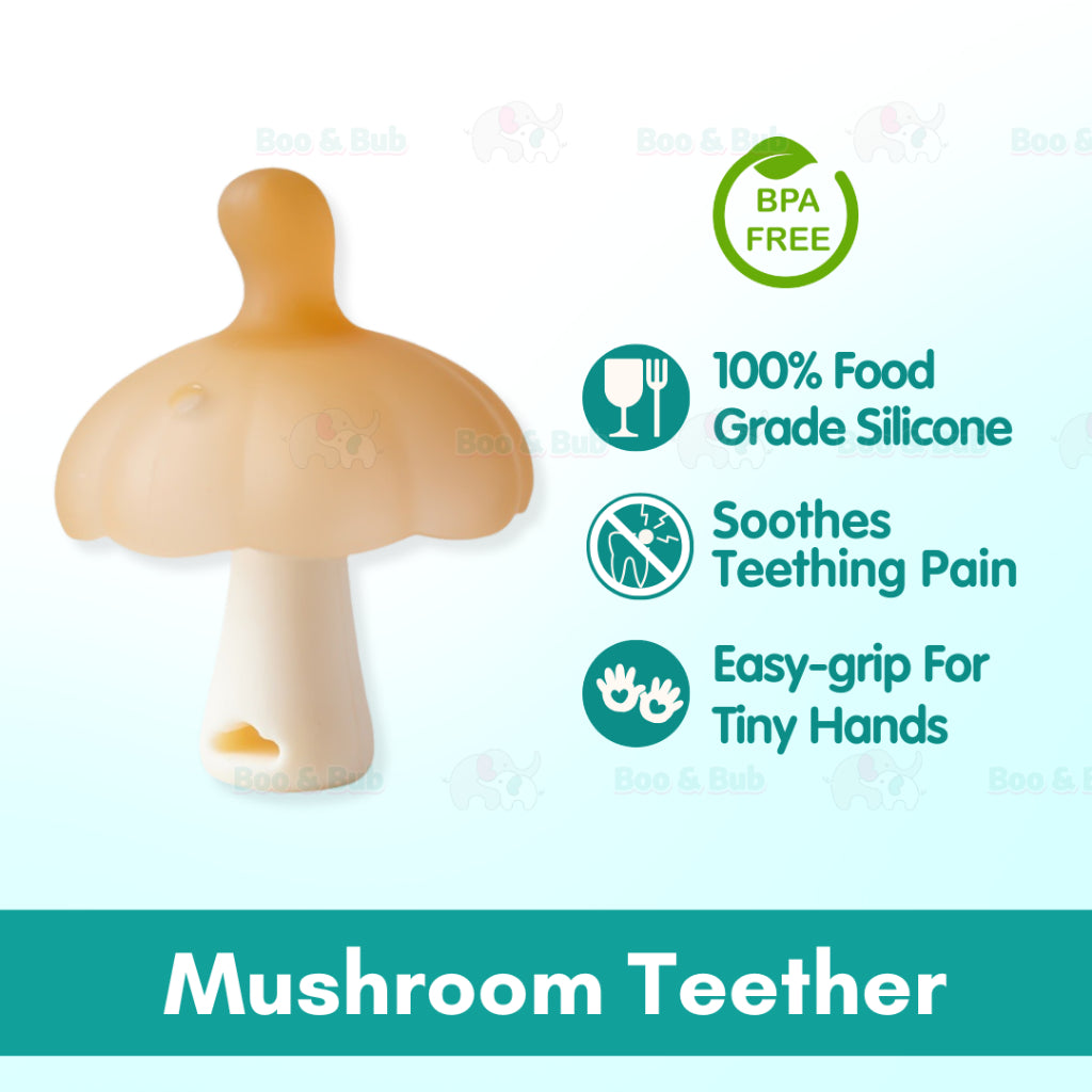 Boo & Bub Baby Soft Teether Silicone Teether BPA-Free Teething Toy Chewing Mainan Gigitan Bayi Teether Bayi Lembut  婴儿柔软 - Boo & Bub