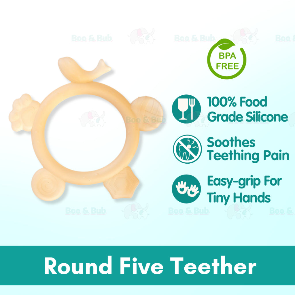 Boo & Bub Baby Soft Teether Silicone Teether BPA-Free Teething Toy Chewing Mainan Gigitan Bayi Teether Bayi Lembut  婴儿柔软 - Boo & Bub