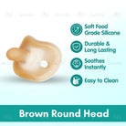 Boo and Bub Newborn Baby Soothie Pacifier Puting Baby Soft Silicone Nipple Flat/Round Head Puting - Boo & Bub