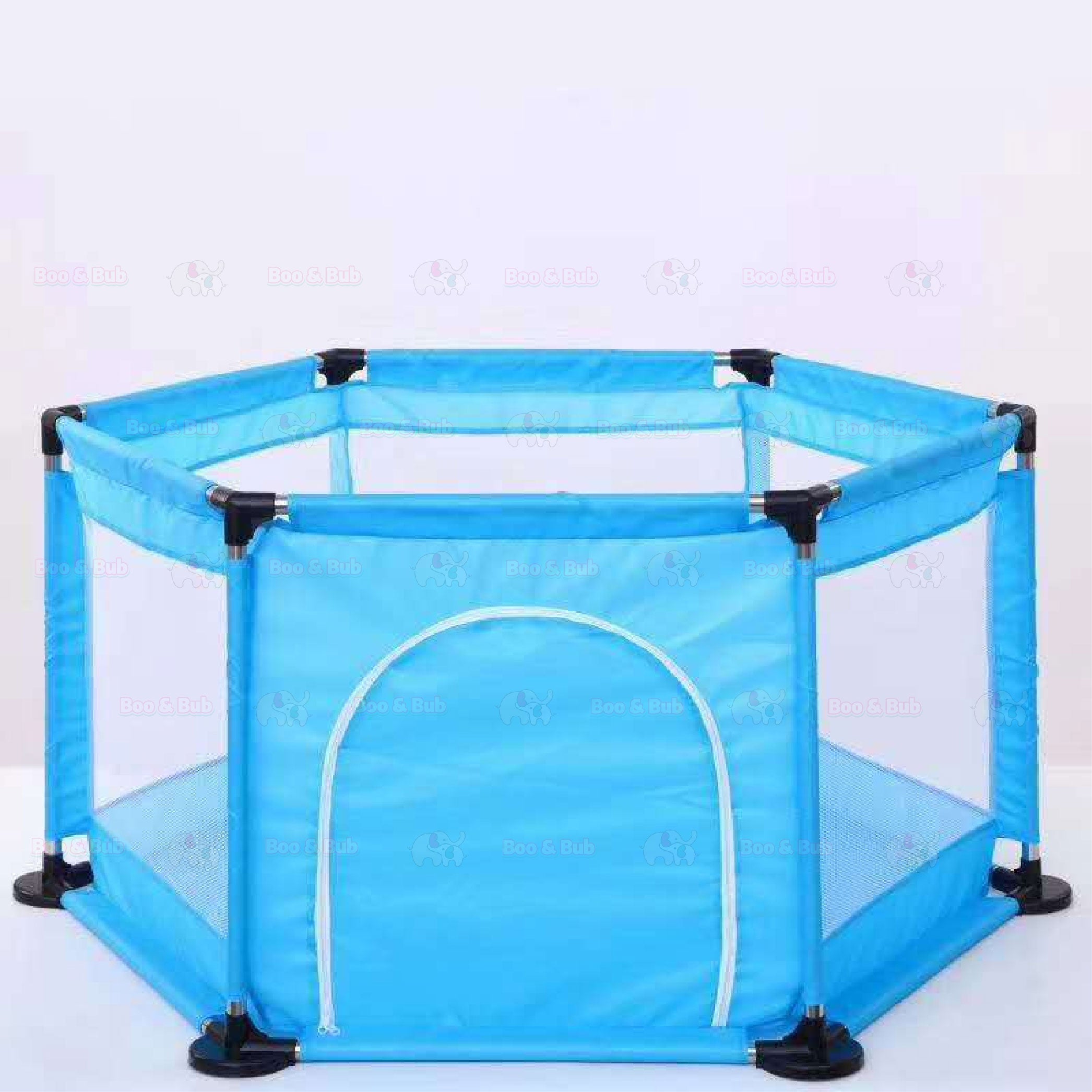 Children's Playpen Fench | Baby Toddler Children Net Playground Hexagon Barrier Baby Child Safety Kids Ocean Ball - Boo & Bub