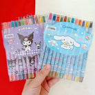 6pcs Double-headed Highlighter | Student Art Marker Office with Color Hook Pen Marker Pen Set Hand Stationery - Boo & Bub
