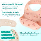 Cartoon Baby Waterproof Bib | Soft Bibs Baby Feeding Dinosaur Kids Girl Boy Adjustable Children Newborn - Boo & Bub