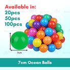 50/100 pcs Ocean Balls | Eco-Friendly Colorful Plastic Ball Funny Baby Kid Swim Pit Toy Water Pool Ocean Wave Ball - Boo & Bub