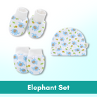 Set of 3 Newborn Cartoon Hat Gloves Socks Set for Baby Boy&Girl | Soft Cotton Booties Mittens - Boo & Bub