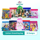 Cartoon Drawstring Pocket Storage Bag | Little Girl Party Decorate Gift Accessories Kids Toys Christmas Gifts - Boo & Bub