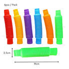 Boo&Bub Pop Tubes Fidget Toy Autism Toys Sensory Stretch Tubes Creative Educational Pipe - Boo & Bub
