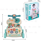 Baby Walker | Stand-to-Sit Trolley High Quality Kids Gift For Toddler Learning Walk Music Piano Phone Drawing Toy - Boo & Bub