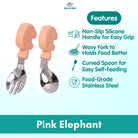 2PCS Soft Silicone Baby Spoon Set | Baby Infact Tableware Feeding Dishes Tableware For Kids Learn To Eat Training - Boo & Bub