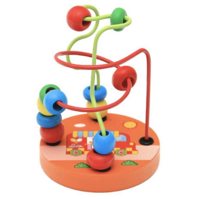Wooden Roller Coaster Bead Maze | Toddler Baby Early Learning Educational Montessori Puzzle Math Toy - Boo & Bub