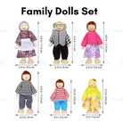 Boo&Bub Kids Pretend Play Toys Pink Wooden Dollhouse Wooden Dolls House Toys for Girls Princess Furniture set - Boo & Bub