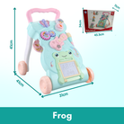 Baby Walker | Stand-to-Sit Trolley High Quality Kids Gift For Toddler Learning Walk Music Piano Phone Drawing Toy - Boo & Bub