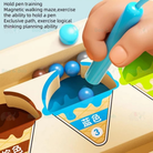 Wooden Magnetic Animal Maze Puzzle | Dinosaur Kid Montessori Early Learning Educational Toys - Boo & Bub
