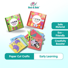 FREE Scissor 96pcs DIY Paper Cutting Book Crafts | Early Educational Origami Handmade Toys Fun Puzzle Baby Kid toy - Boo & Bub