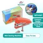 Boo&Bub Mini Sewing Machine | Portable Hand-Held Sewing Cloth Fabric Handy Electric Stitch Needlework Useful Handwork - Boo & Bub