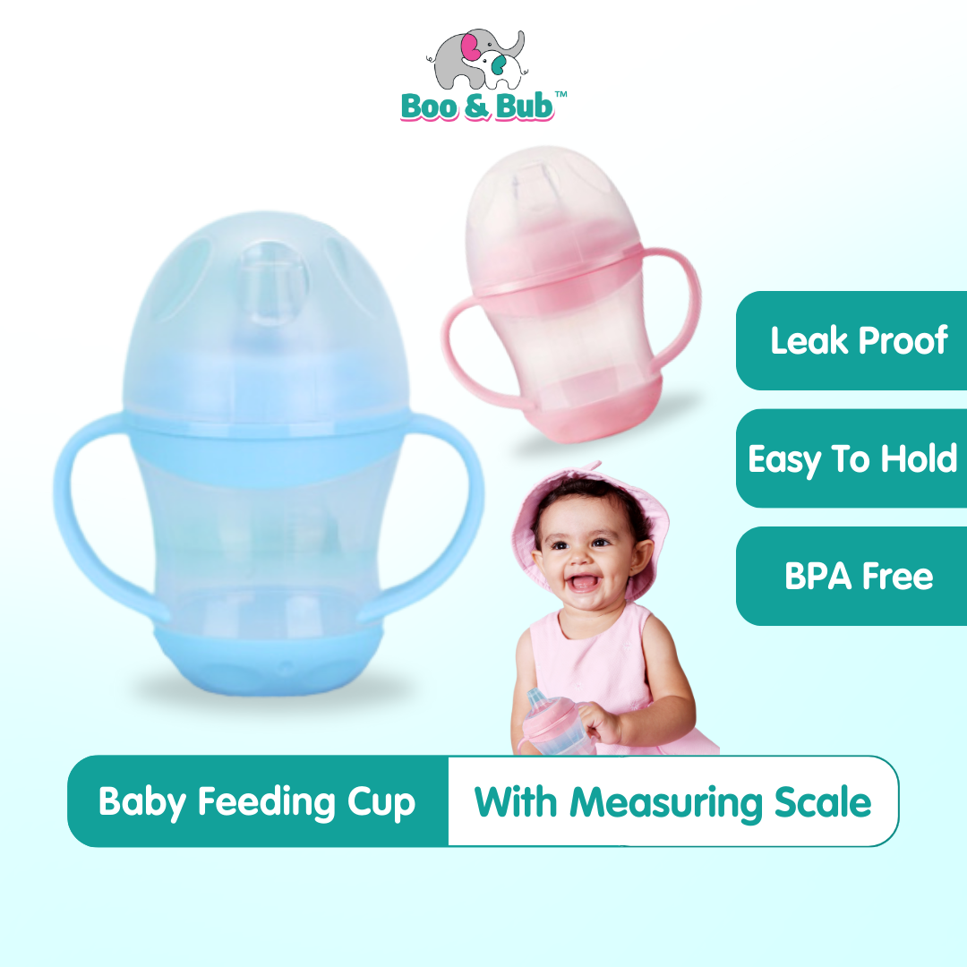Baby Feeding Cup With Straw Children Learn Feeding Drinking Bottle Kids Training Cup With Straw Newborn - Boo & Bub