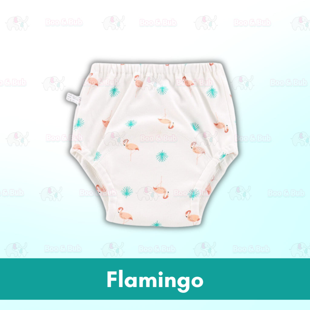 6 Layer - Boo&Bub Waterproof Reusable Cotton Baby Training Pant | Infant Shorts Underwear Cloth Diaper Nappies Panties - Boo & Bub