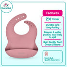 Boo&Bub Baby Stainless Steel Tableware Set 5pcs BPA-Free Silikon Hisap Anti-Tumpah Set Pinggan Mangkuk Bayi 儿童餐具 吸盘防滑 - Boo & Bub