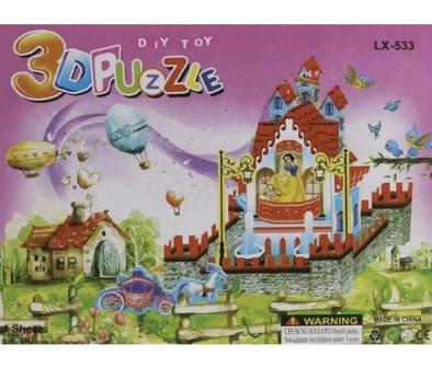 3D DIY Puzzle Castle House | Toys Early Learning Puzzle Jigsaw Interesting Learning Educational Toys For Children - Boo & Bub