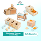 Montessori Toys Ball Box,Coin Box,Object Permanence Box Toys for Infant Toddlers 6-24 Month Baby Early Educati - Boo & Bub