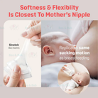 Wide Neck Baby Puting Teat (Anti Colic) | Replacement Nipple Bottle Silicone Botol Susu BPA Free Lembut - Boo & Bub