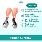 2PCS Soft Silicone Baby Spoon Set | Baby Infact Tableware Feeding Dishes Tableware For Kids Learn To Eat Training - Boo & Bub