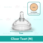Boo&Bub Silicone Baby Bottle Wide-neck Anti-flatulence Bayi Botol Susu with straw BPA FREE - Boo & Bub