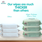 Boo&Bub 80pcs Non alcohol BABY WIPES Wet Tissue Baby wet wipe multipurpose tisu basah baby tissue basah wet tisu 婴儿湿纸巾 - Boo & Bub