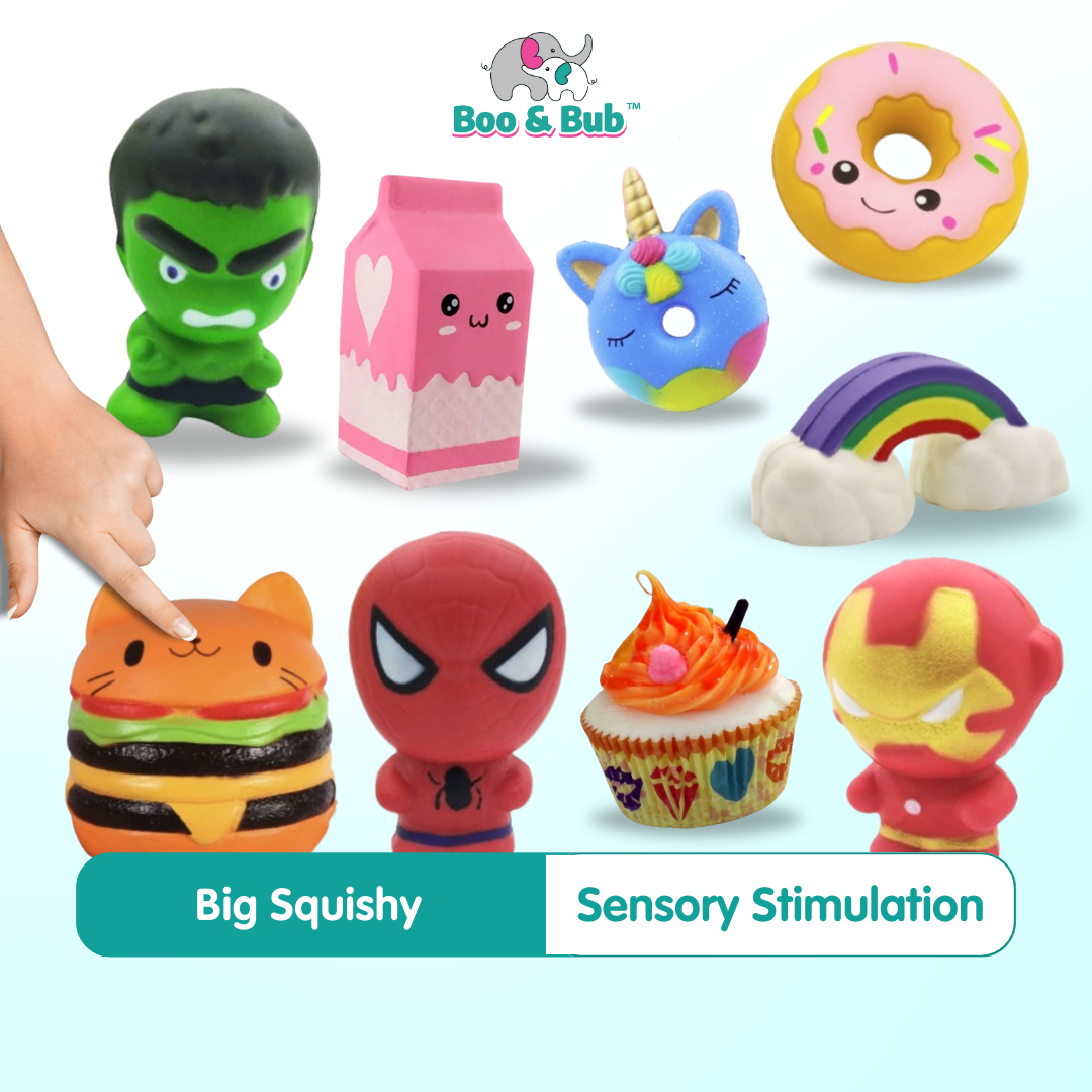 JUMBO | Boo&Bub Big Squishy | Soft Huge Antistress Ball | Kawaii Squeeze Rising Fidget Soft Sticky Stress Relief Toys - Boo & Bub
